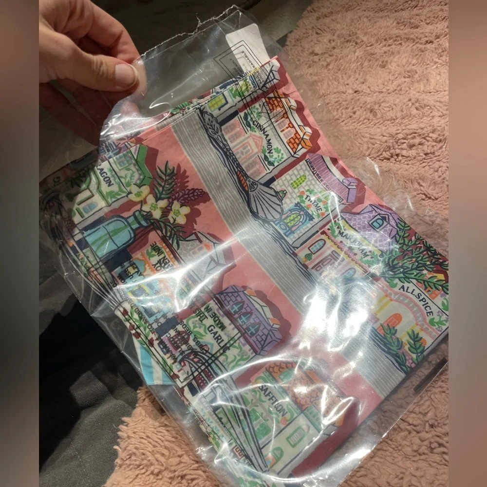 NWT Lenox Spice Village x Printfresh On-the-Go Tote - Pink Kitchen